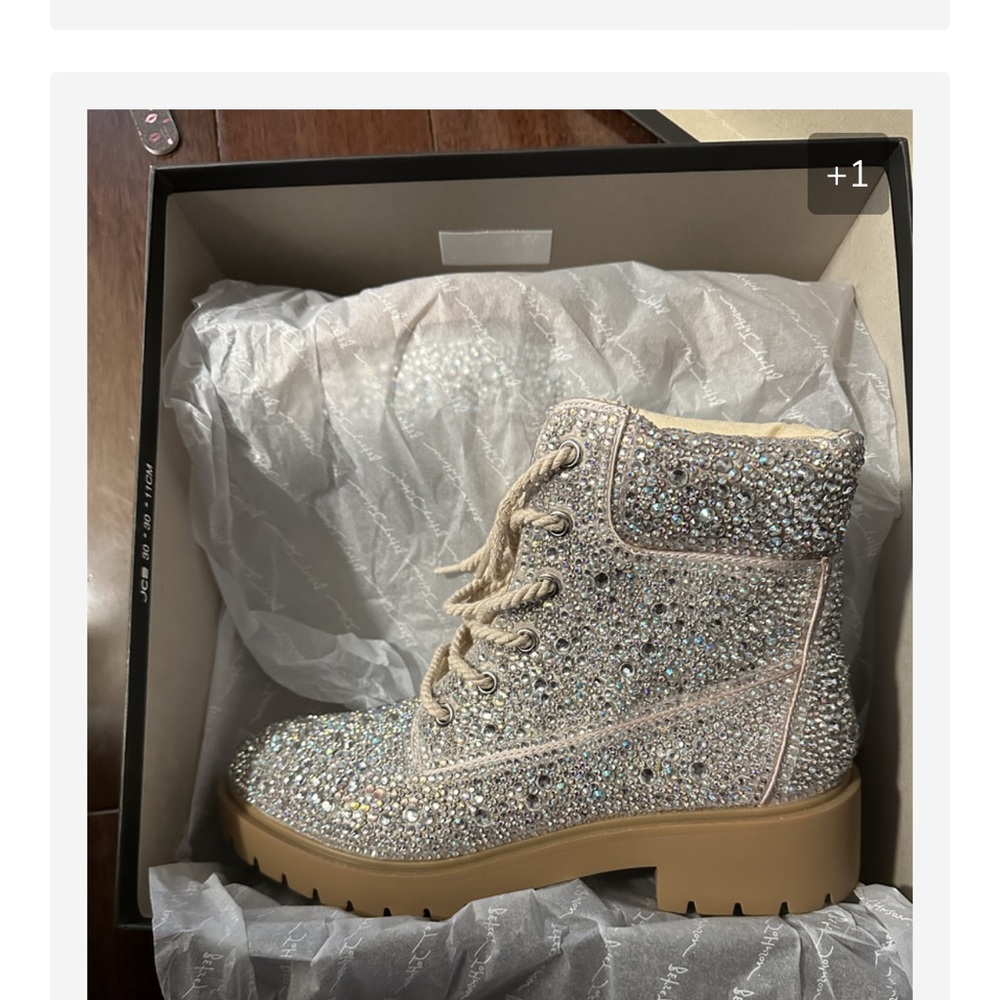 Betsey Johnson SB-Hudson Rhinestone Boots